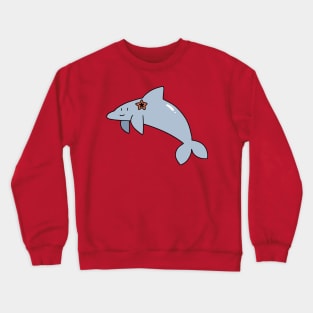 Dolphin with a Sea Star Crewneck Sweatshirt